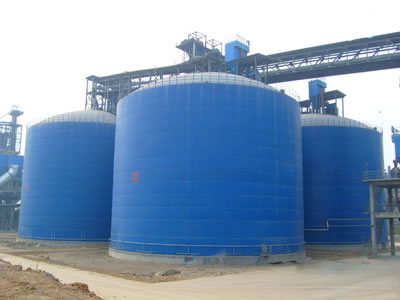 大城水泥钢板库改造